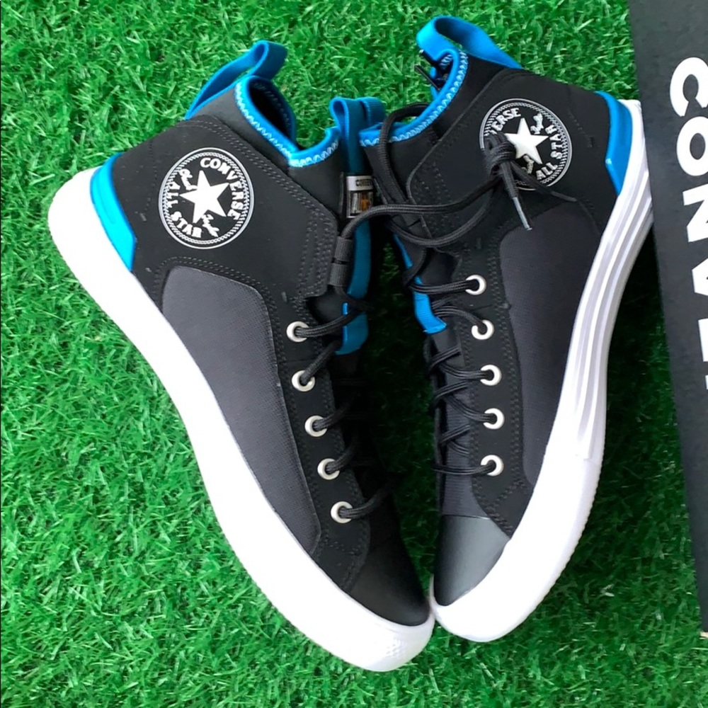 CONVERSE CTAS ULTRA MID BLACK/IMPERIAL BLUE/WHT MN - Picture 15 of 16